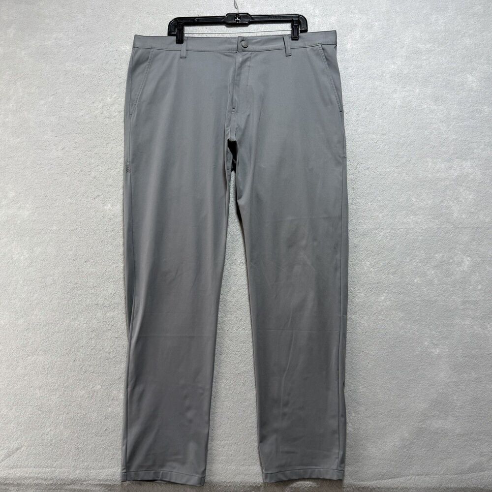 Rhone Commuter Classic Pants Mens Size 38 Gray Straight Leg Tech Trousers